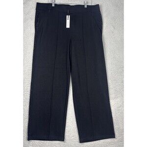 NWT Chico's Zenergy Soft Scuba Black Rhinesone Wide Leg  3 R US 16 / 18  XL